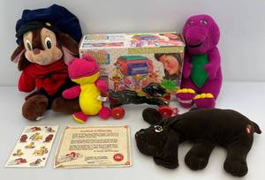 lot 242 image: Vintage Toys Including Barney & More