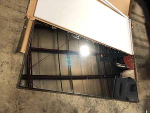 32 in. W x 71 in. H Oversized Rectangle Full Length Mirror Framed Black Wall MountedStanding Mirror large Floor Mirror   Customer Returns See Pictures