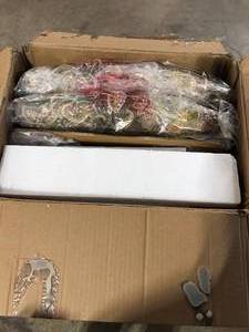 Homepop Parsons Grey Multi-Color Floral Upholstered Dining Chair (Set of 2)  Customer Returns See Pictures