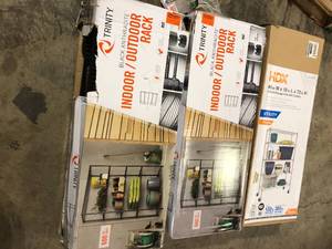 Lot of Assorted Shelving Various Models and Conditions Customer Returns See Pictures