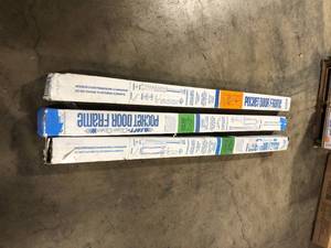 Lot of Johnson Hardware 1500 Series 24 in. to 36 in. x 80 in. Universal Pocket Door Frame for 2x4 Stud WallCustomer Returns See Pictures