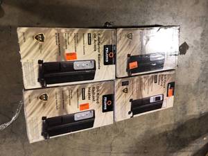Lot of 4 Pelonis 1,500-Watt Oil-Filled Radiant Electric Space Heater with Thermostat    Customer Returns See Pictures