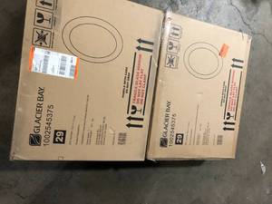 Lot of 24 in. W x 29 in. H Oval Medicine Cabinet with Mirror Customer Returns See Pictures