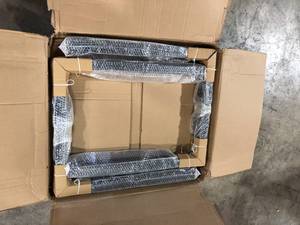 Richelieu Hardware 28 in. (710 mm) Matte Black Steel U-Shaped Table Legs with Leveling Glide (2-Pack)  Customer Returns See Pictures
