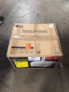 LG 6,000 BTU 115V Window Air Conditioner LW6017R Cools 250 Sq. Ft. with Remote Control in White Customer Returns See Pictures