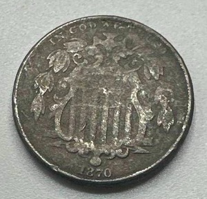 1870 Shield Nickel