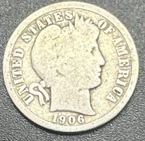 1906 Barber Dime