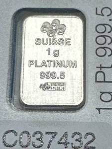 I Gram .999 Platinum Bar