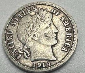 1914-D Barber Dime