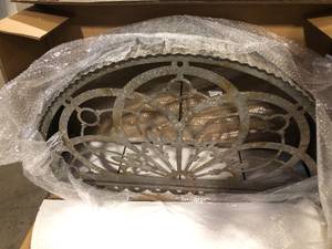 Storied Home Metal Rust Color Canopy Wall Decor customer Return see pictures