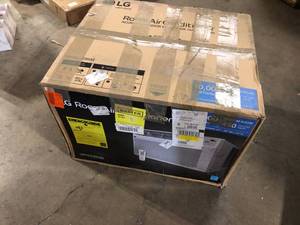 LG 10,000 BTU 115V Window Air Conditioner Cools 450 sq. ft. with Wi-Fi customer return see pictures