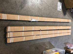 Lot of Colmet 8 ft. x 4 in. 14-Gauge Black Steel Landscape Edging customer return see pictures