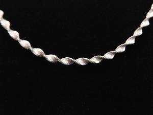 .925 Sterling Silver Thicker and Longer Twist Necklace