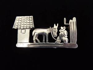 .925 Sterling Silver Siesta Brooch