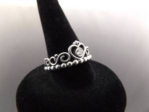 NEW .925 Sterling Silver PANDORA Zirconia Ring Size 6.75