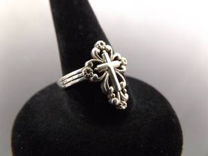 NEW .925 Sterling Silver Christian Cross Ring Size 6.75