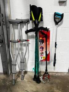 2 Grabbers  Two sets of Walking Crutches