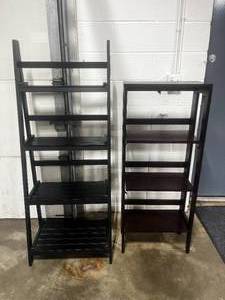Two Collapsable Shelving Units