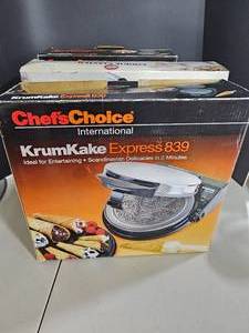 Chefs Choice KrumKake Irons & A Cookie Press