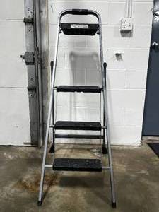 Skinny Mini 3 Step Ladder w Fold Out Paint Tray - Highest Standing Level of 27200lbs Cap.