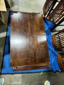 Excellent Condition LIGO Wood Dining Table and 8 Chairs