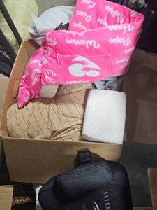 Box of Various Pillows - decorative & standard