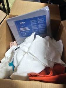 Collection of Towels & New Bamboo Queen Sheet Set