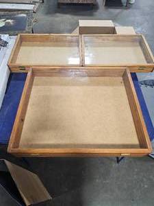 Three Display Boxes w Opening Doors