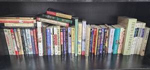Books Various Authors - Entire Shelf Goes Inc Mary Stewart, Edith Wharton & Many Christmas Themes