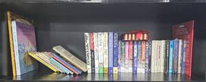 Childrens Books and Murder She Wrote Books - Entire Shelf Goes