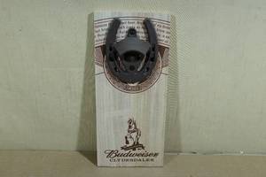 lot 45 image: Budweiser Clydesdales Horse Shoe Wall Mount Bottle Opener