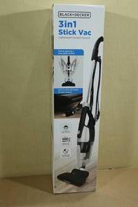 lot 119 image: Black  Decker 3-In-1 Stick Vacuum