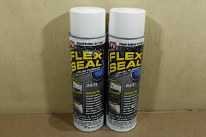 lot 141 image: 2 Flex Seal Liquid Rubber Spray -White