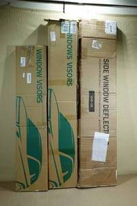 lot 206 image: 3 Window Visors - Silverado, Corolla