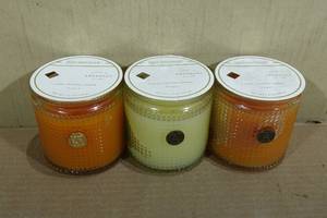 lot 232 image: 3 Aromatic Candles -Valencia Orange, Sorbet