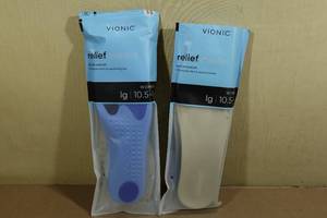 lot 249 image: 2 Vionic Womens Relief Insoles -Large
