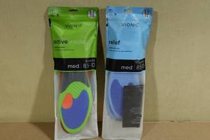 lot 250 image: 2 Vionic Womens ReliefActive Insoles -Medium