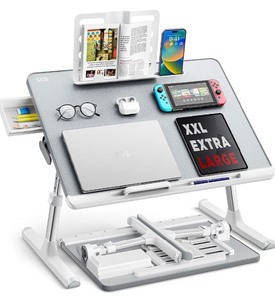 lot 16 image: Saiji Laptop Bed Tray Table XL Gray