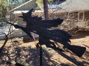 lot 45 image: Metal Witch Weathervane