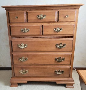 lot 57 image: Solid Maple Dresser by Young Republic