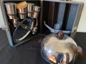 lot 72 image: Traveling Liquor Cabinet and Vintage Penguin Ice Bucket