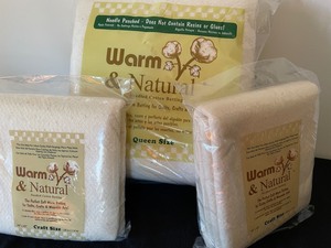 lot 74 image: Warm & Natural Batting--Queen & 2 Craft Size