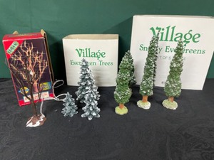 lot 184 image: Evergreen Tree Collection from Dept 56