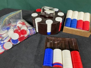 lot 113 image: Lets Play Poker  Chips & Cards for your Game