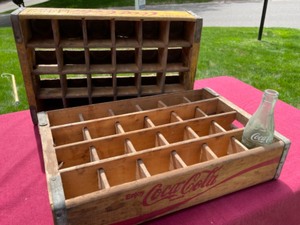 lot 53 image: Coke Crates and Glass Bottle