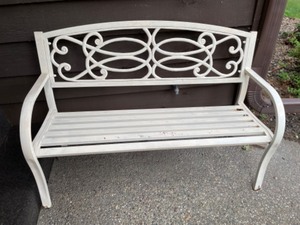 lot 56 image: Metal Bench (Note Condition)