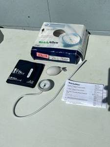 lot 39 image: 3 Items - ALegUp Left Foot Accelerator Gas Pedal Portable LFGP Drive Assist for Handicap Disabled, Baby Scale &&nbspWelch Allyn DuraShock DS44-11 Integrated Aneroid Sphygmomanometer