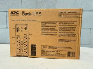 lot 47 image: NEW In Box APC 1500VA Back-UPS BX1500M Battery Backup and Surge Protector