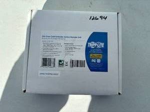 lot 49 image: NEW In Boxes Tripp-Lite DVI Over Cat5 Extender Active Remote Unit and Leviton Industrial Transient Voltage Surge Supressor Strip with Indicator Light