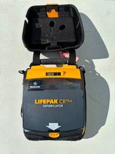 lot 58 image: WOW MSRP $2500 Medtronic Physio Control LIFEPAK CR Plus AED Emergency Defibrillator WBattery & 2023 Pads -Fully Automatic AHA Voice Prompt With both voice and graphic prompts - Great Working Condition See Link In Description To Buy 2025 Pads